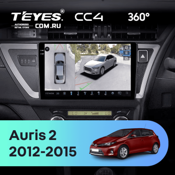 Штатная магнитола Teyes CC4 360 8/128 Toyota Auris 2 E180 (2012-2015) Правый руль