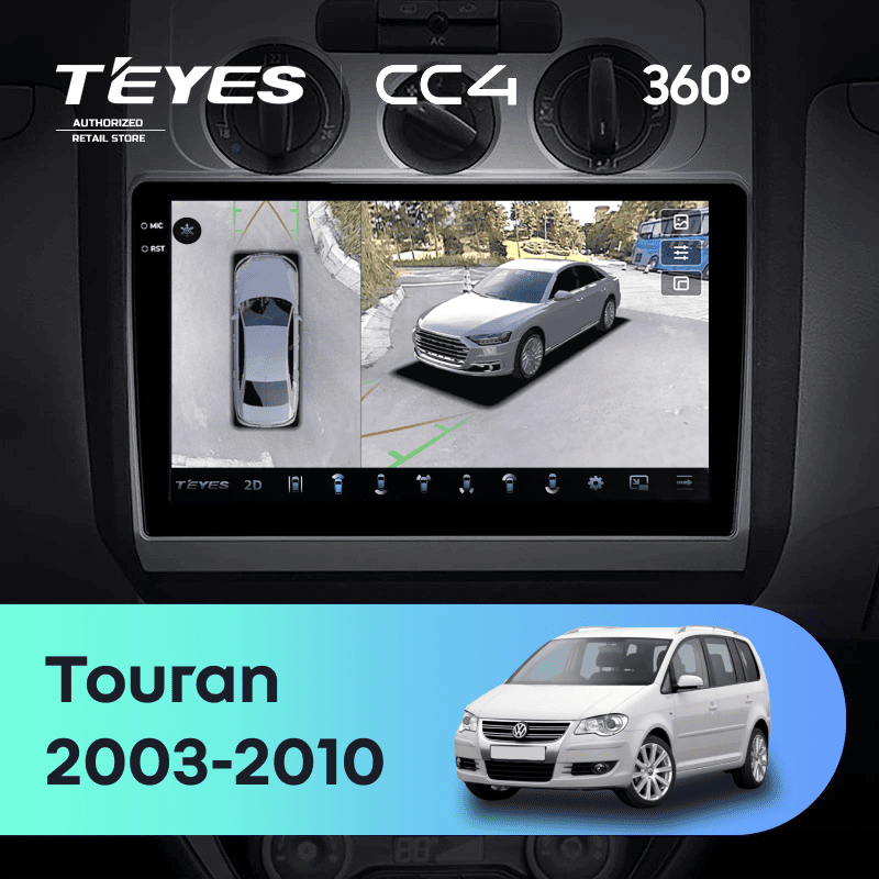 Штатная магнитола Teyes CC4 360 8/128 Volkswagen Touran 1 (2003-2010) F2