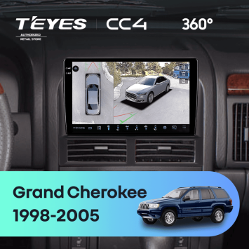 Штатная магнитола Teyes CC4 360 8/128 Jeep Grand Cherokee 2 WJ (1998-2005)
