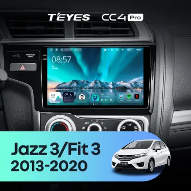 Штатная магнитола Teyes CC4 Pro 8/128 Honda Fit 3 GP GK (2013-2020) Тип-B