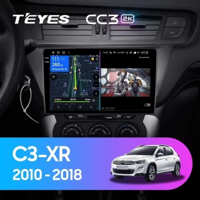 Штатная магнитола Teyes CC3 2K 360 6/128 Citroen C3-XR (2010-2018) F2