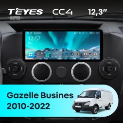 Штатная магнитола Teyes CC4 12.3" 6/64 GAZ Gazelle Busines (2010-2022) (авто с клим., с RGB деф.)