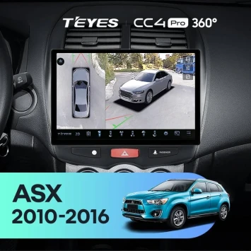 Штатная магнитола Teyes CC4 Pro 360 12/256 Mitsubishi ASX 1 (2010-2016) F1 Тип-A (11")