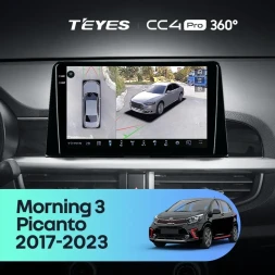 Штатная магнитола Teyes CC4 Pro 360 12/256 Kia Picanto (2017-2020) Тип-B