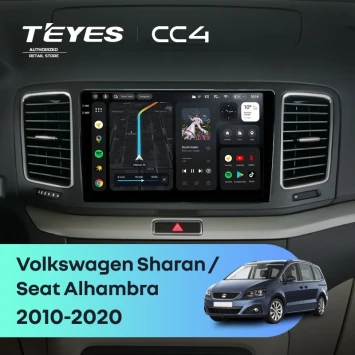 Штатная магнитола Teyes CC4 6/64 Seat Alhambra (2010-2020)