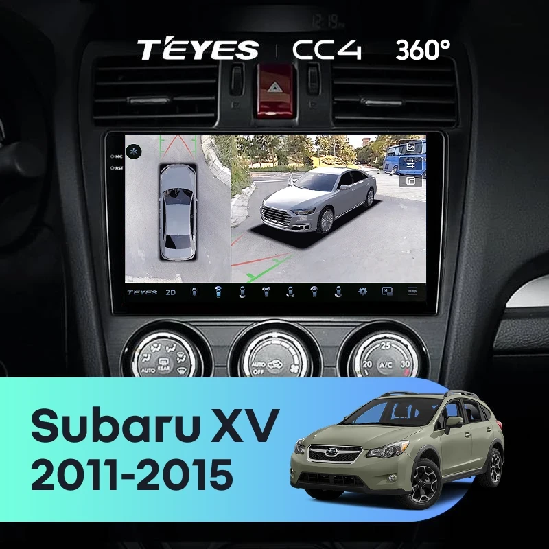 Штатная магнитола Teyes CC4 360 8/128 Subaru XV (2011-2015) Тип-A