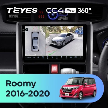 Штатная магнитола Teyes CC4 Pro 360 8/128 Toyota Roomy (2016-2020) Правый руль