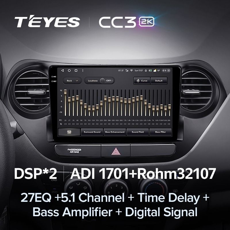 Штатная магнитола Teyes CC3 2K 6/128 Hyundai i10 (2013-2016)