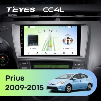 Штатная магнитола Teyes CC4L 6/64 с DTS Toyota Prius 3 XW30 (2009-2015) F1 Правый руль