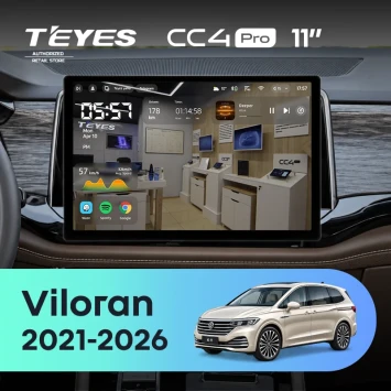 Штатная магнитола Teyes CC4 Pro 8/128 Volkswagen Viloran (2021-2026) (11")