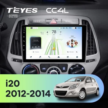 Штатная магнитола Teyes CC4L 6/64 с DTS Hyundai i20 2 (2012-2014)