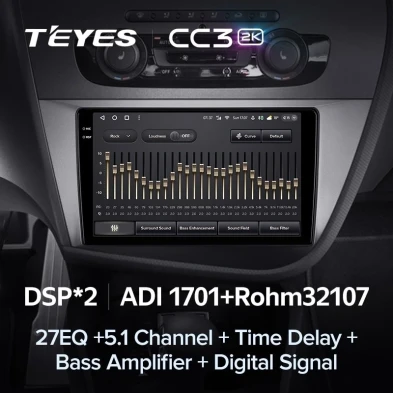 Штатная магнитола Teyes CC3 2K 4/32 Seat Leon 2 (2005-2012) F2