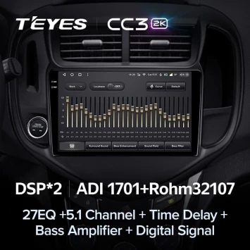 Штатная магнитола Teyes CC3 2K 4/64 Chevrolet Aveo 3 (2016-2023)