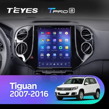 Штатная магнитола Tesla style Teyes TPRO 2 4/64 Volkswagen Tiguan 1 NF (2007-2016)