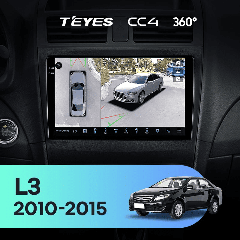 Штатная магнитола Teyes CC4 360 6/64 BYD L3 (2010-2015)