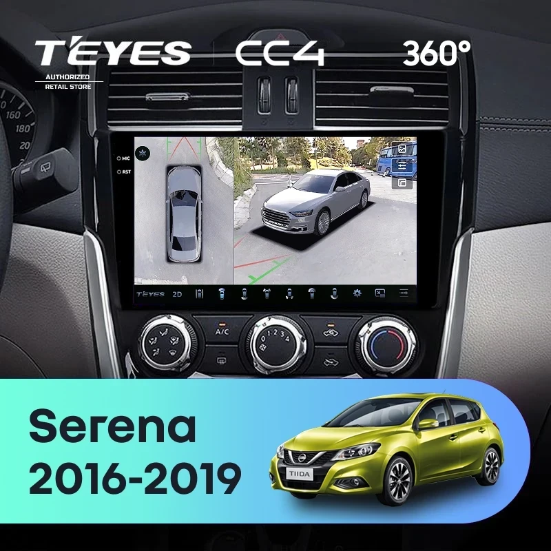 Штатная магнитола Teyes CC4 360 6/64 Nissan Serena (2016-2019) Тип-A