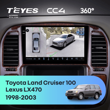 Штатная магнитола Teyes CC4 360 6/64 Toyota Land Cruiser 100 (1998-2003) F4