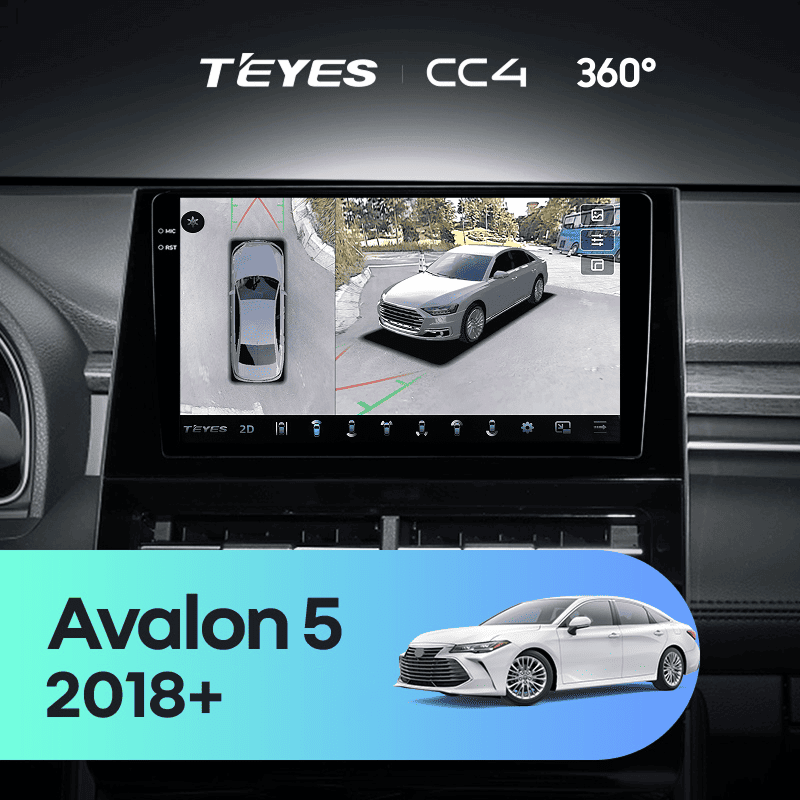 Штатная магнитола Teyes CC4 360 8/128 Toyota Avalon 5 XX50 (2018-2026) F1