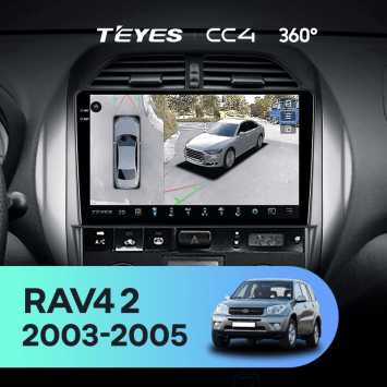 Штатная магнитола Teyes CC4 360 8/128 Toyota RAV4 2 CA20 CA20W XA20 (2003-2005) F4