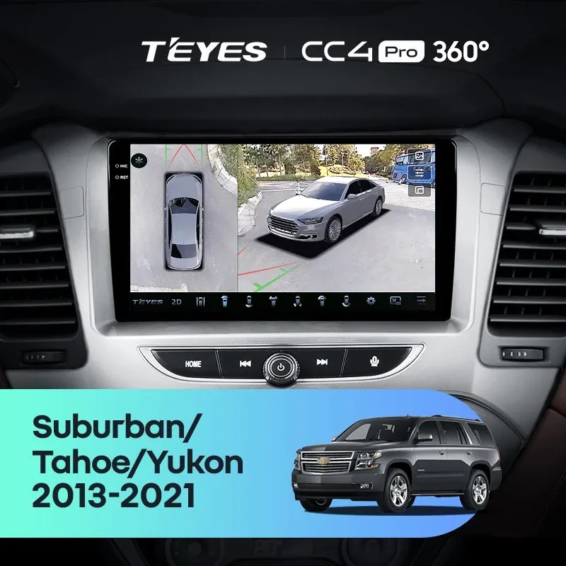 Штатная магнитола Teyes CC4 Pro 360 8/128 Chevrolet Tahoe K2UC (2013-2021)