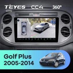 Штатная магнитола Teyes CC4 360 8/128 Volkswagen Golf Plus (2005-2014) (серая) F2