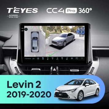 Штатная магнитола Teyes CC4 Pro 360 8/128 Toyota Levin 2 E210 (2019-2020) Тип-B