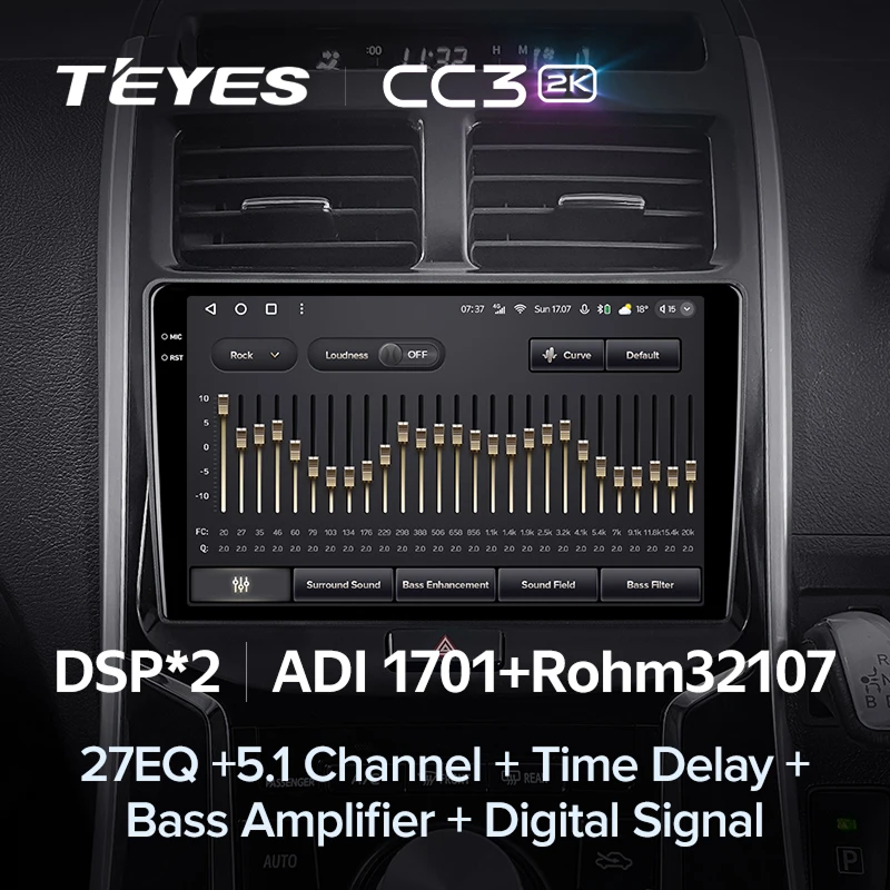 Штатная магнитола Teyes CC3 2K 6/128 Toyota Sai K10 (2013-2017)