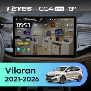 Штатная магнитола Teyes CC4 Pro 8/128 Volkswagen Viloran (2021-2026) (13")
