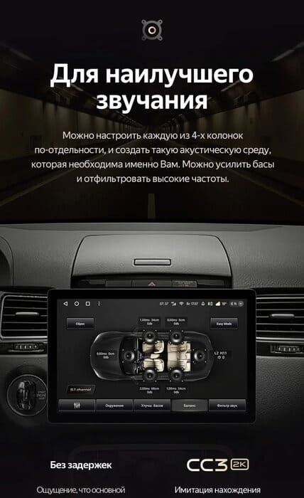 Штатная магнитола Teyes CC3 2K 6/128 Volkswagen Touareg FL NF (2010-2018) (11")