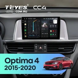 Штатная магнитола Teyes CC4 6/64 Kia Optima 4 JF (2015-2020) (серая) Тип-B