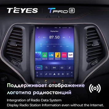 Штатная магнитола Tesla style Teyes TPRO 2 3/32 Jeep Cherokee 5 KL (2013-2018)