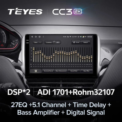 Штатная магнитола Teyes CC3 2K 6/128 Peugeot 2008 (2013-2020)