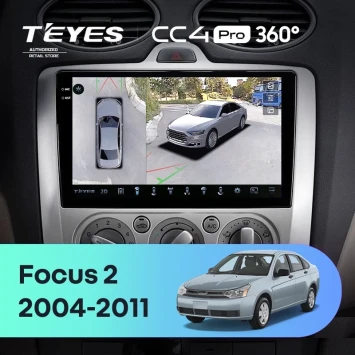 Штатная магнитола Teyes CC4 Pro 360 8/128 Ford Focus 2 Mk 2 (2004-2011) F1