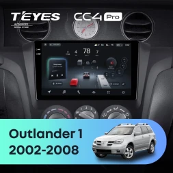 Штатная магнитола Teyes CC4 Pro 12/256 Mitsubishi Outlander 1 (2002-2008) F1