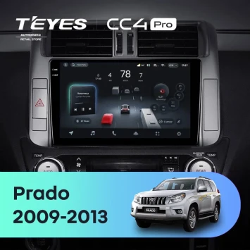 Штатная магнитола Teyes CC4 Pro 12/256 Toyota Land Cruiser Prado 150 (2009-2013) F1 Тип-AB