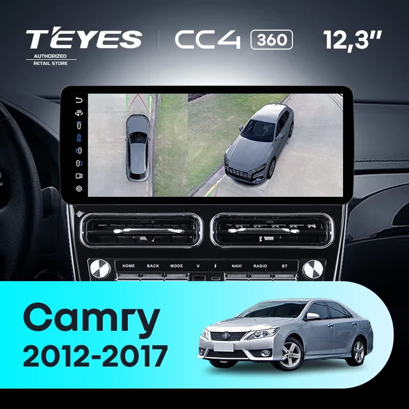 Штатная магнитола Teyes CC4 12.3" 360 6/64 Toyota Camry XV55 XV50 (2012-2017) F2