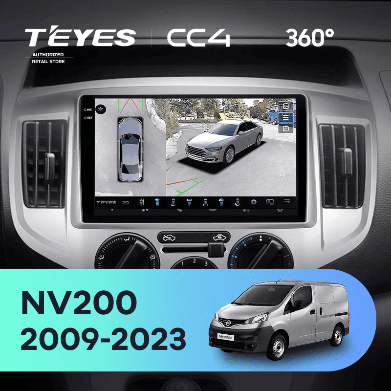 Штатная магнитола Teyes CC4 360 6/64 Nissan NV200 M20 (2009-2023) F1