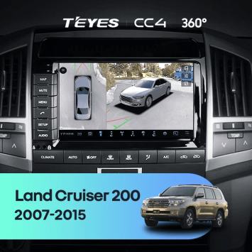 Штатная магнитола Teyes CC4 360 6/64 Toyota Land Cruiser 11 200 (2007-2015) F2 Тип-C