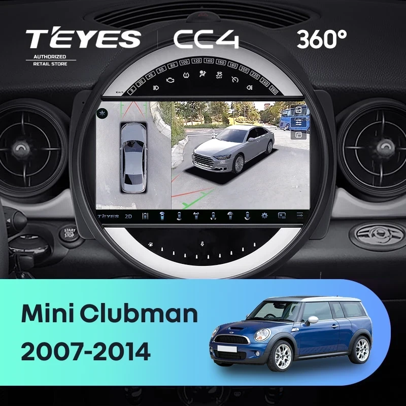 Штатная магнитола Teyes CC4 360 8/128 Mini Clubman 1 R55 (2007-2014) F1