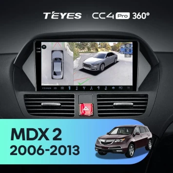 Штатная магнитола Teyes CC4 Pro 360 12/256 Acura MDX YD2 (2006-2013)