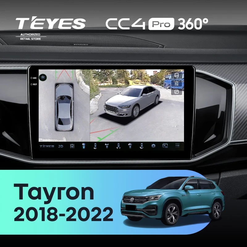 Штатная магнитола Teyes CC4 Pro 360 8/128 Volkswagen Tayron (2018-2022)