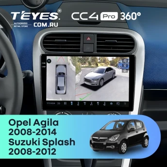 Штатная магнитола Teyes CC4 Pro 360 8/128 Opel Agila (2008-2014)