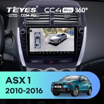 Штатная магнитола Teyes CC4 Pro 360 12/256 Mitsubishi ASX 1 (2010-2016) F2 Тип-A (9")
