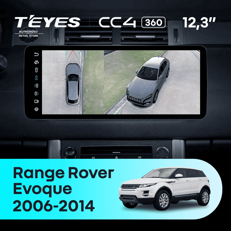 Штатная магнитола Teyes CC4 12.3" 360 6/64 Land Rover Range Rover Evoque (2011-2018) Тип-A