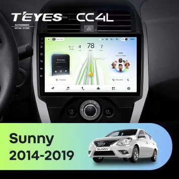 Штатная магнитола Teyes CC4L 6/64 с DTS Nissan Sunny (2014-2019) F1