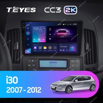 Штатная магнитола Teyes CC3 2K 4/64 Hyundai i30 1 FD (2007-2012) F1