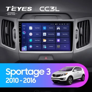Штатная магнитола Teyes CC3L 4/64 Kia Sportage 3 SL (2010-2016) Тип-AB