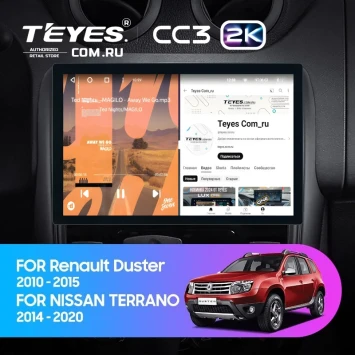 Штатная магнитола Teyes CC3 2K 4/64 Renault Duster 1 (2010-2015) (11")