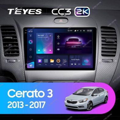 Штатная магнитола Teyes CC3 2K 6/128 Kia Cerato 3 YD (2013-2017) F1 Тип-C