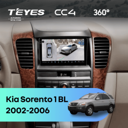Штатная магнитола Teyes CC4 360 8/128 Kia Sorento 1 BL (2002-2006)
